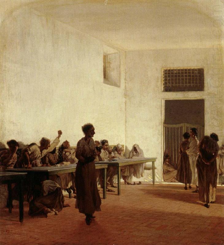 Telemaco signorini Department for Violent Female Mental Patients at San Bonifacio in Florence china oil painting image